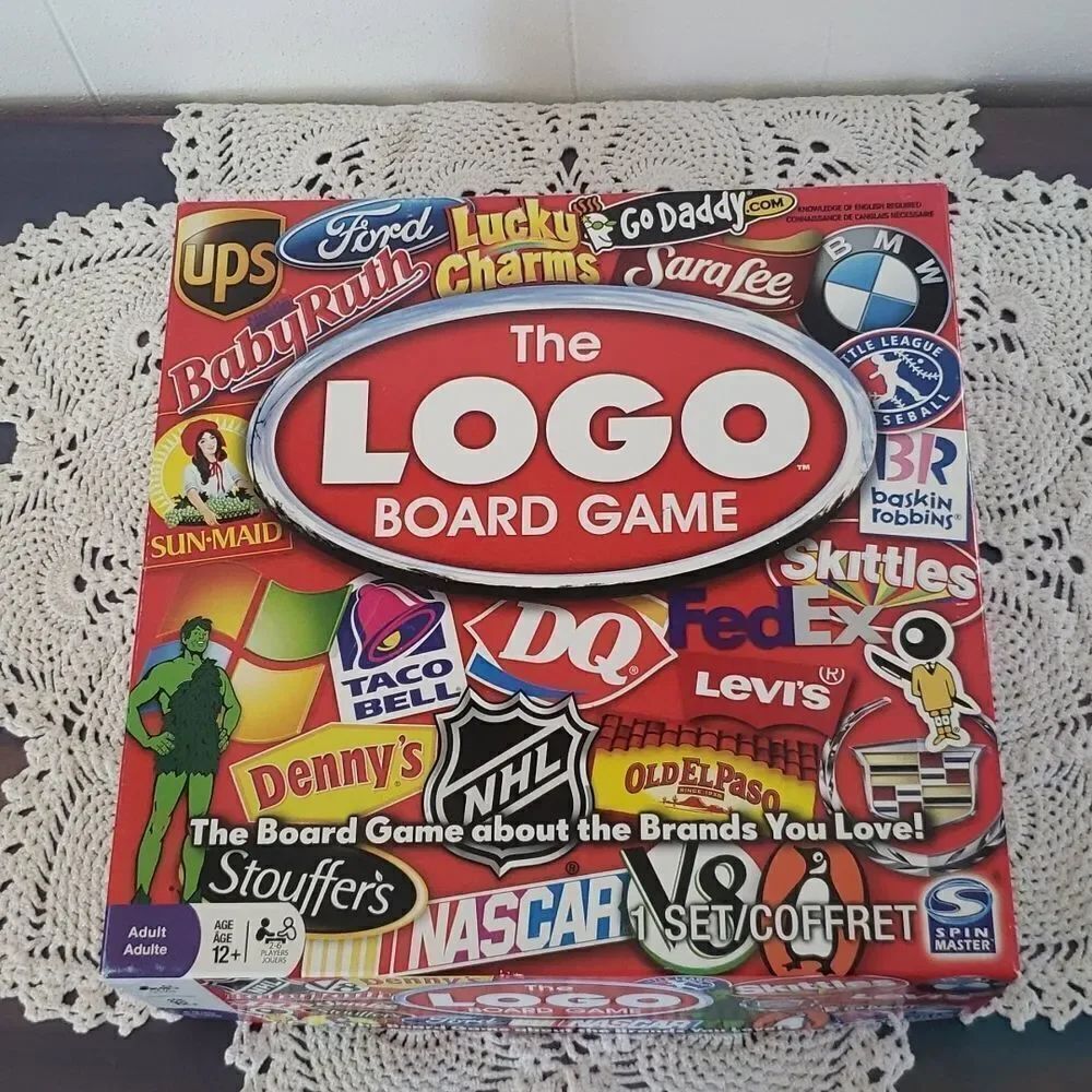 The LOGO Board Game - The Board Game About the Brands You Love! New - Open Box
